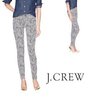 J Crew Midrise Toothpick Fern Printed Jeans 26